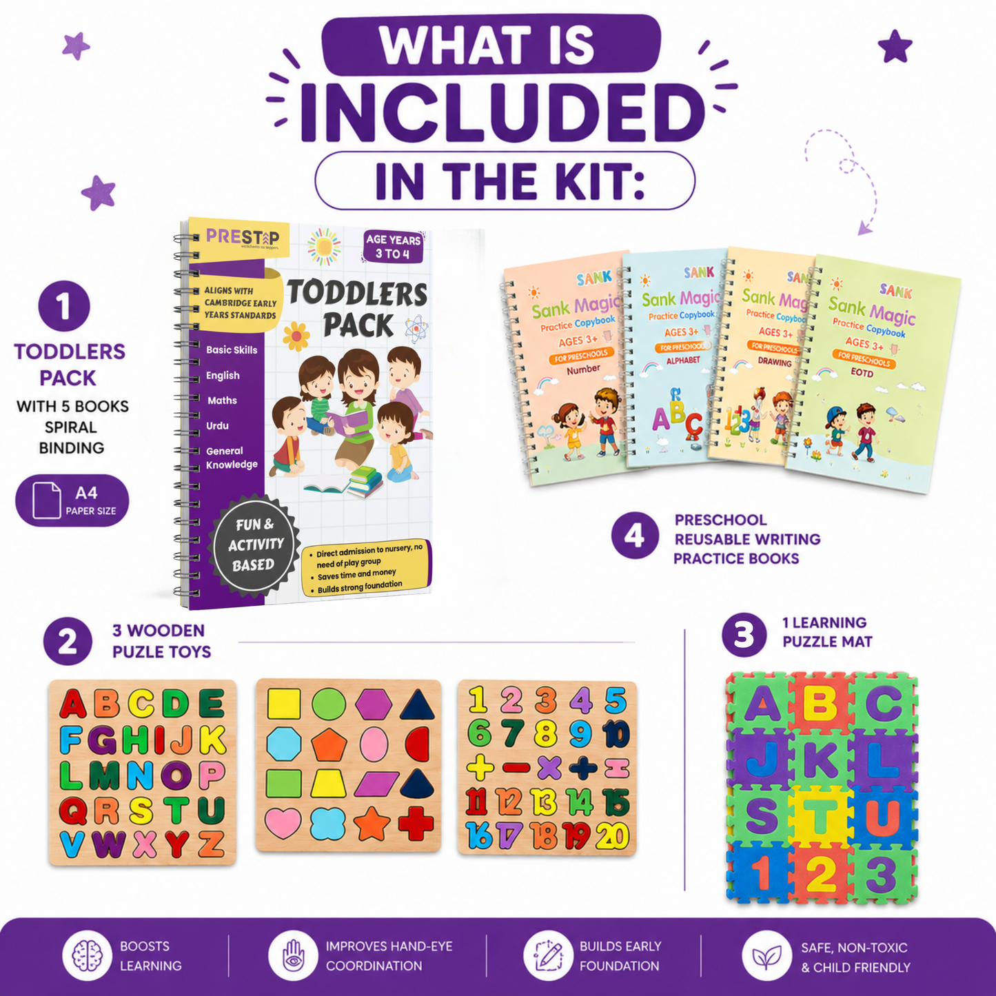 Complete Nursery Preparation Bundle Worksheets Toys Kids Pakistan Prestep