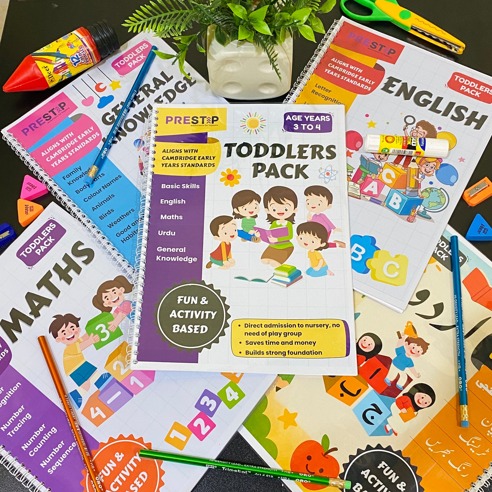 Toddlers Playgroup Worksheet Booklets Ring Binding Pakistan