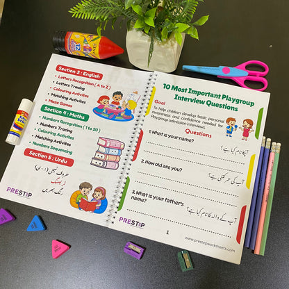 Playgroup Admission Preparation Kit for Kids 2 to 3.5 Years