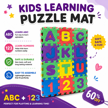 Preschool ABC & 123 Learning Mat