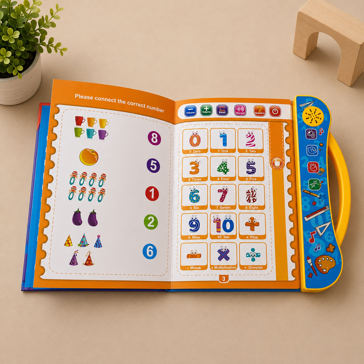 10 in 1 Audio Learning Book For Kids | Audio + Write & Wipe Pages