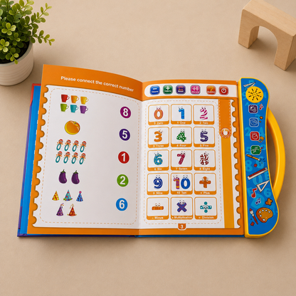 10 in 1 Audio Learning Book For Kids | Audio + Write & Wipe Pages