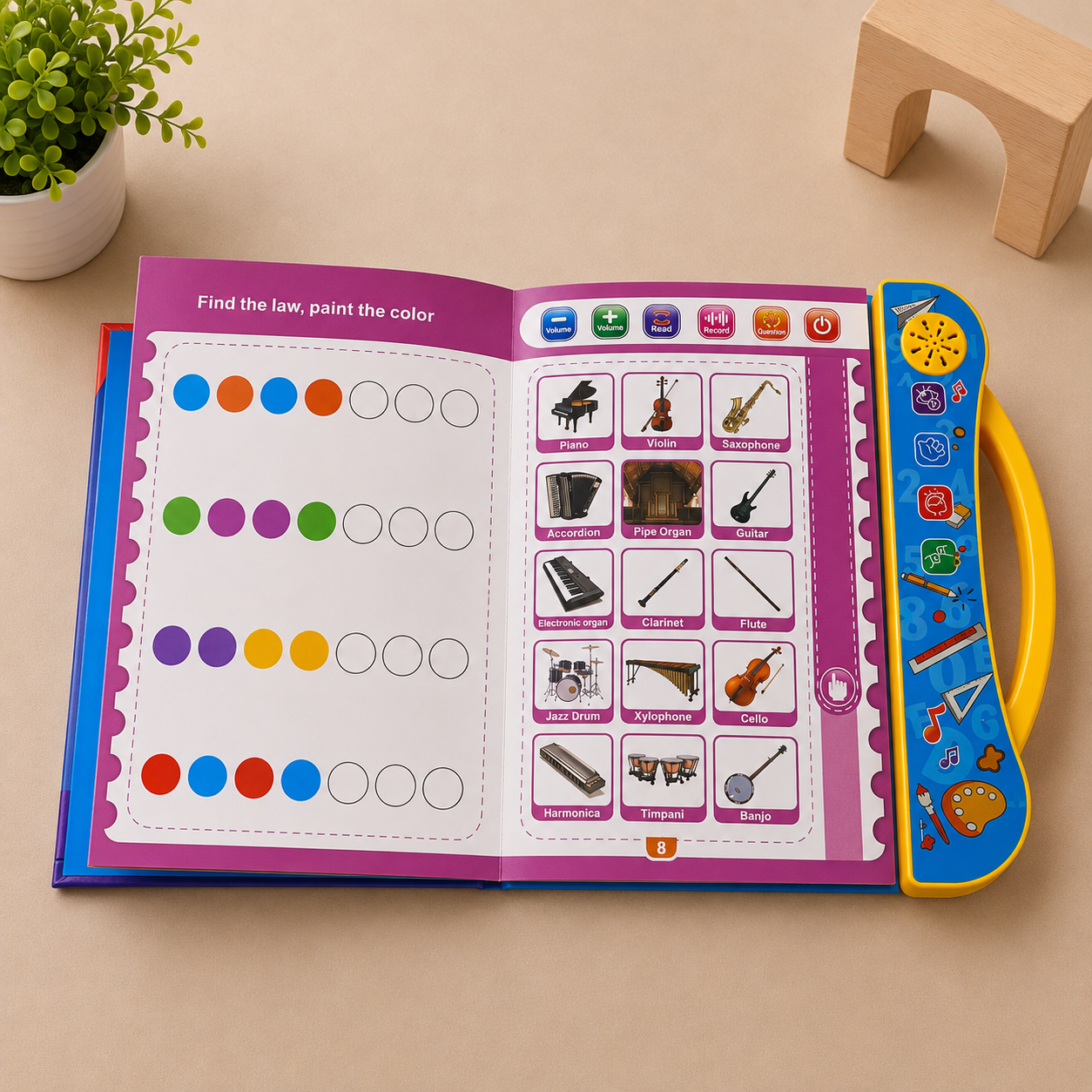 10 in 1 Audio Learning Book For Kids | Audio + Write & Wipe Pages