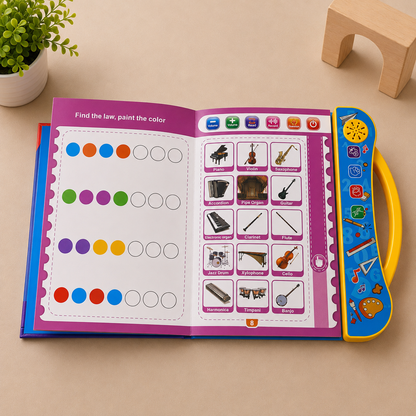 10 in 1 Audio Learning Book For Kids | Audio + Write & Wipe Pages