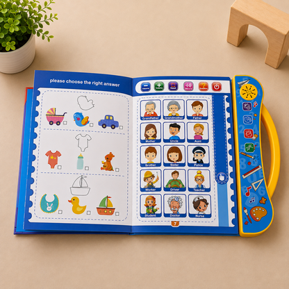 10 in 1 Audio Learning Book For Kids | Audio + Write & Wipe Pages