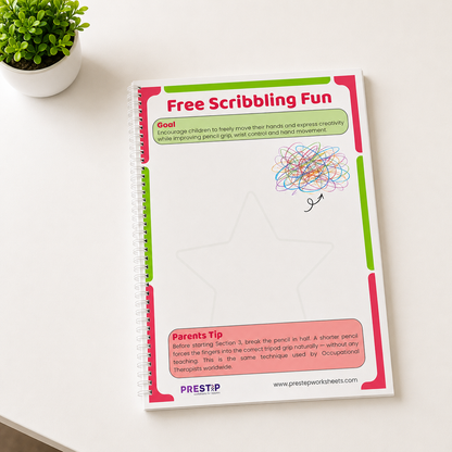 Pre-Handwriting Pack | Step-by-Step Pencil Control Course with Certificate | Ages 3 to 5