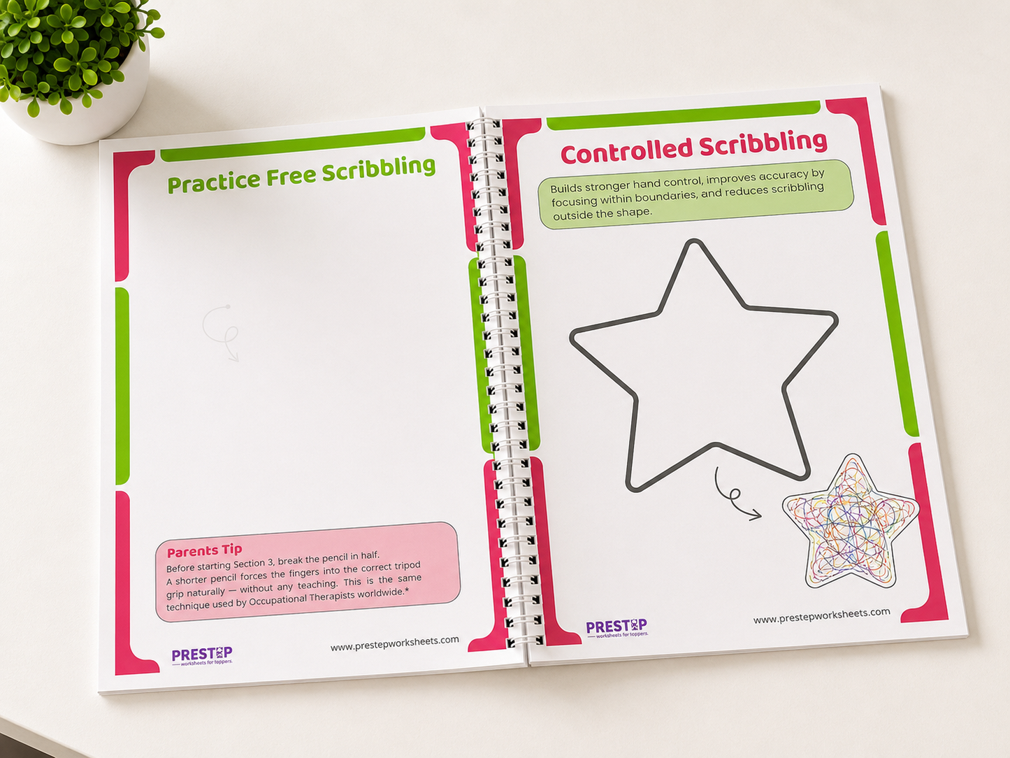 Pre-Handwriting Pack | Step-by-Step Pencil Control Course with Certificate | Ages 3 to 5
