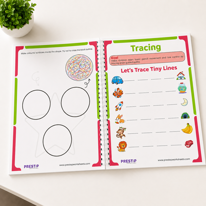 Pre-Handwriting Pack | Step-by-Step Pencil Control Course with Certificate | Ages 3 to 5