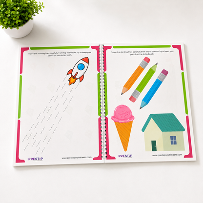Pre-Handwriting Pack | Step-by-Step Pencil Control Course with Certificate | Ages 3 to 5