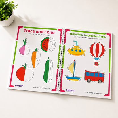 Pre-Handwriting Pack | Step-by-Step Pencil Control Course with Certificate | Ages 3 to 5