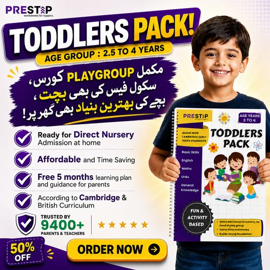 Toddlers Pack | 5 Months Direct Nursery Admission Course | Free Delivery