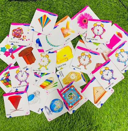 6 in 1 Flash Cards Kit for Preschoolers | 200+ Cards