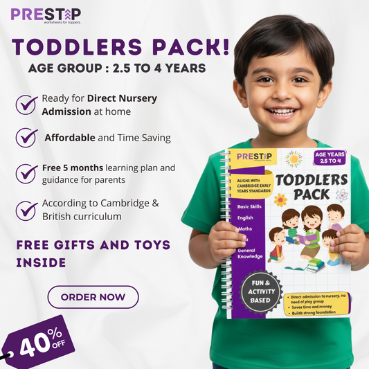 Toddlers Pack | 5 Months Playgroup Learning Bundle | Free Shipping