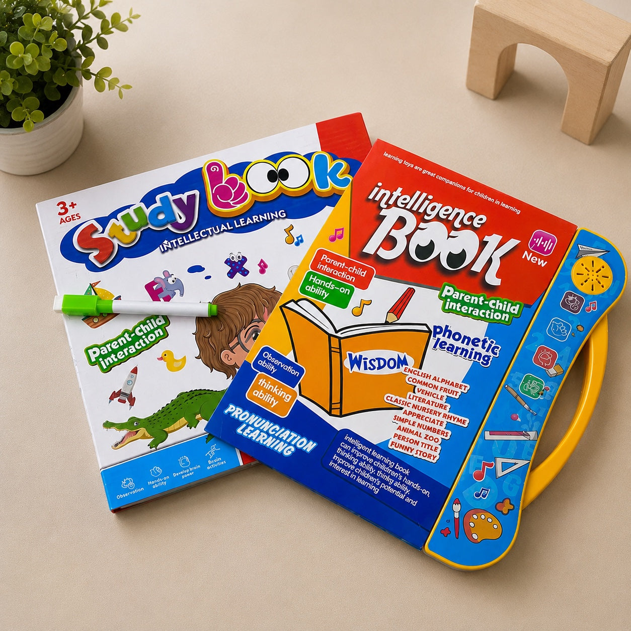 10 in 1 Audio Learning Book For Kids | Audio + Write & Wipe Pages